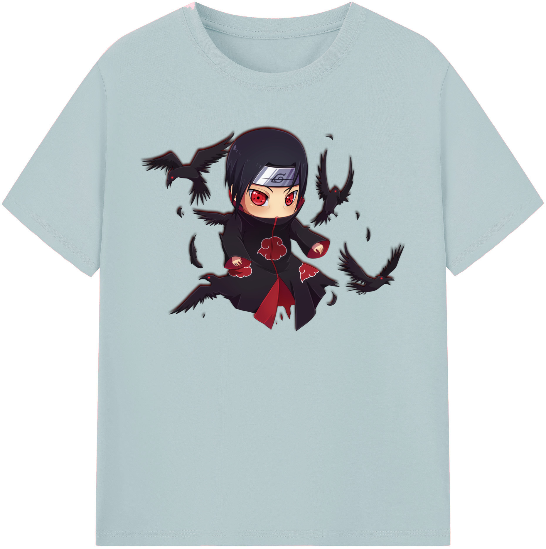 （画像用） NARUTO -ナルト- うちは イタチ Uchiha Itachi 綿100％半袖Tシャツ（フロントプリント）